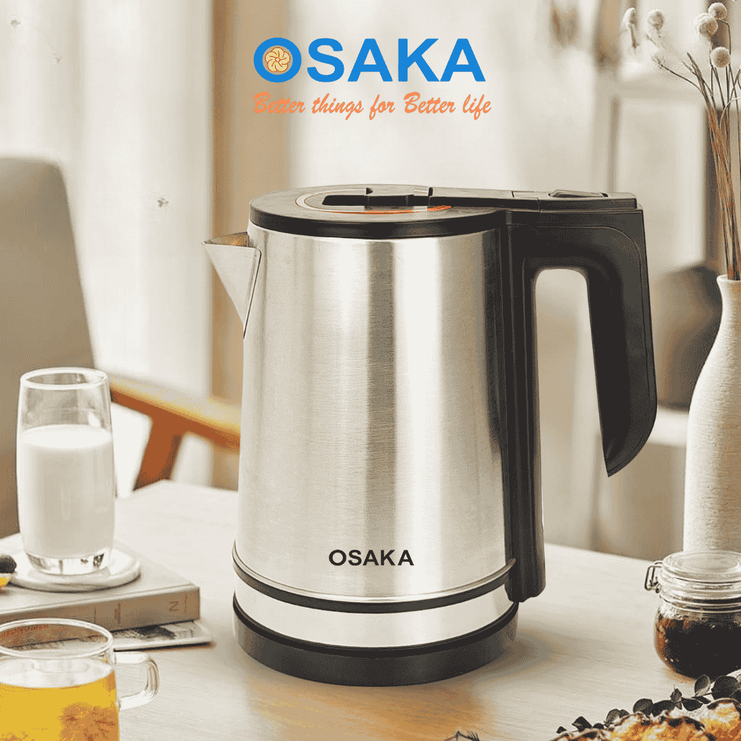 BÌNH ĐUN SIÊU TỐC INOX MỜ 304_ Osaka KT-1820_1.8 Lít