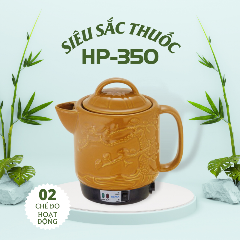 Siêu Sắc Osaka HP350 - Dung tích 3.5 lít - Sắc các loại thảo dược