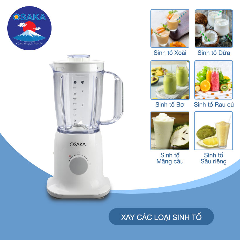 Máy xay sinh tố Osaka BL-789 - 0.8 Lít - Đơn giản, gọn nhẹ, dễ dùng nhưng hiệu quả bất ngờ