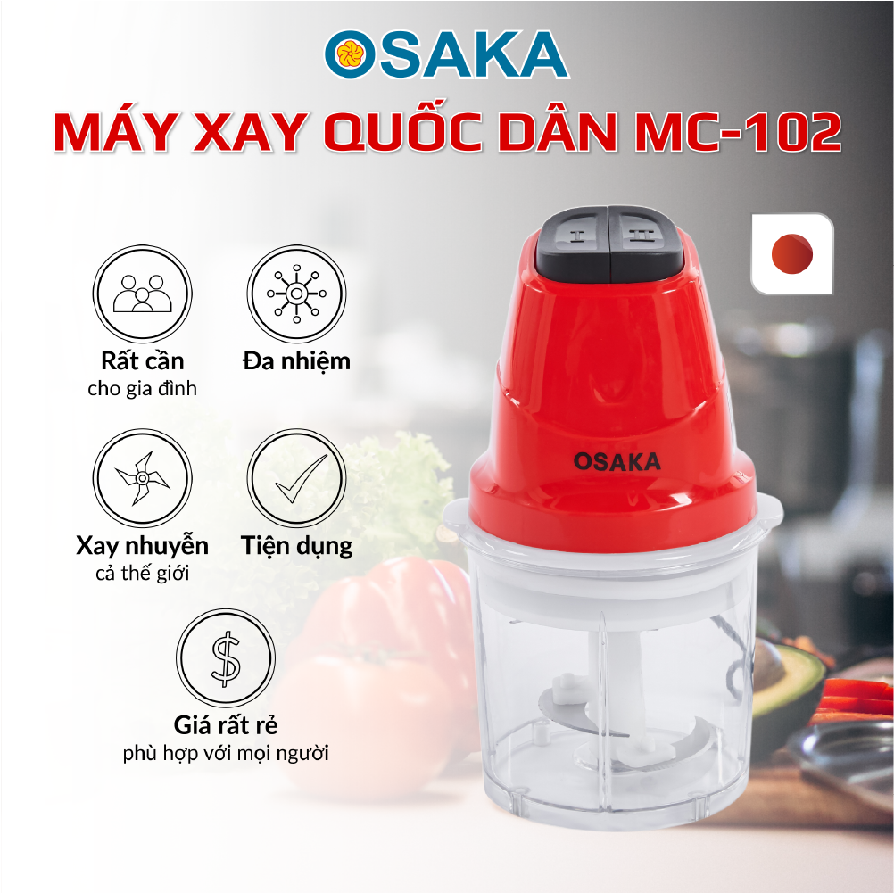 Máy xay Quốc dân OSAKA MC-102 chính hãng đa năng tiện dụng