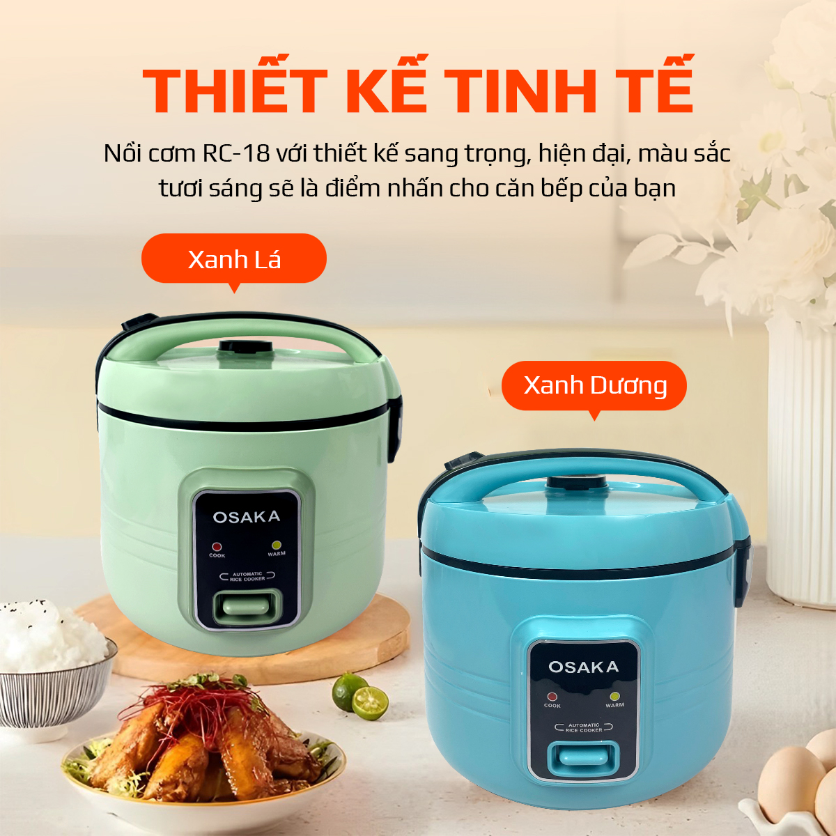 NỒI CƠM ĐIỆN OSAKA RC-18
