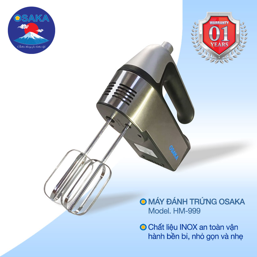 MÁY ĐÁNH TRỨNG OSAKA HM999 (300W) - Hàng Chính Hãng