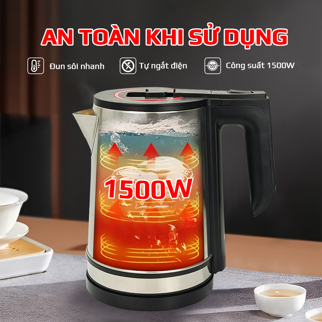 BÌNH ĐUN SIÊU TỐC INOX MỜ 304_ Osaka KT-1820_1.8 Lít