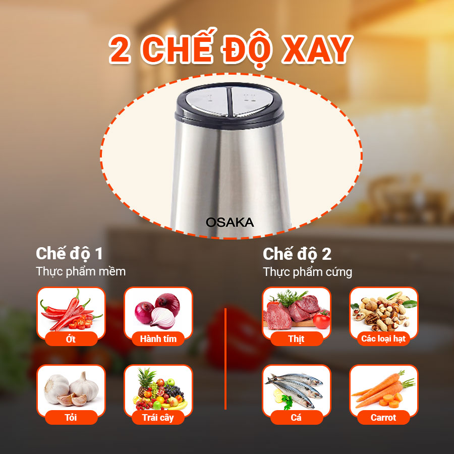 Máy xay thịt OSAKA MC-201 chính hãng đa năng tiện dụng