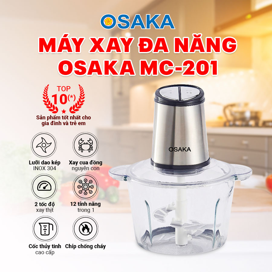 Máy xay thịt OSAKA MC-201 chính hãng đa năng tiện dụng