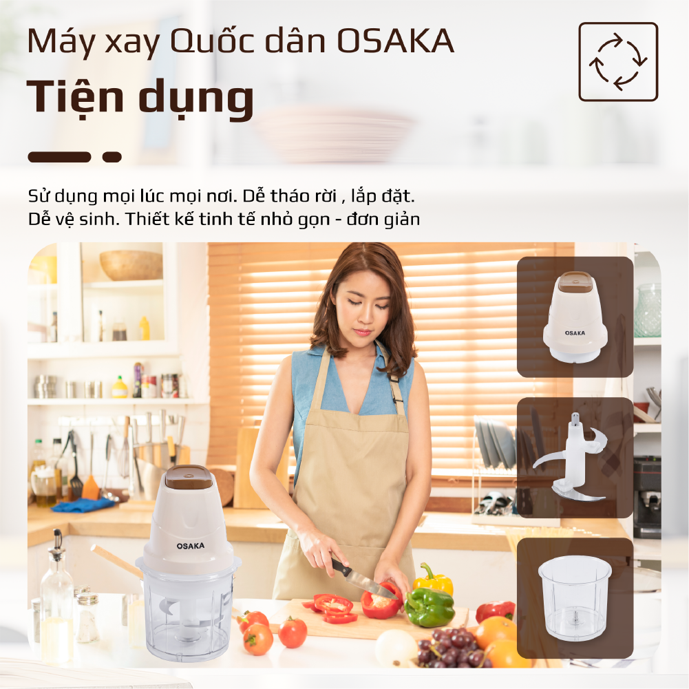 Máy xay Quốc dân OSAKA MC-101 chính hãng đa năng tiện dụng