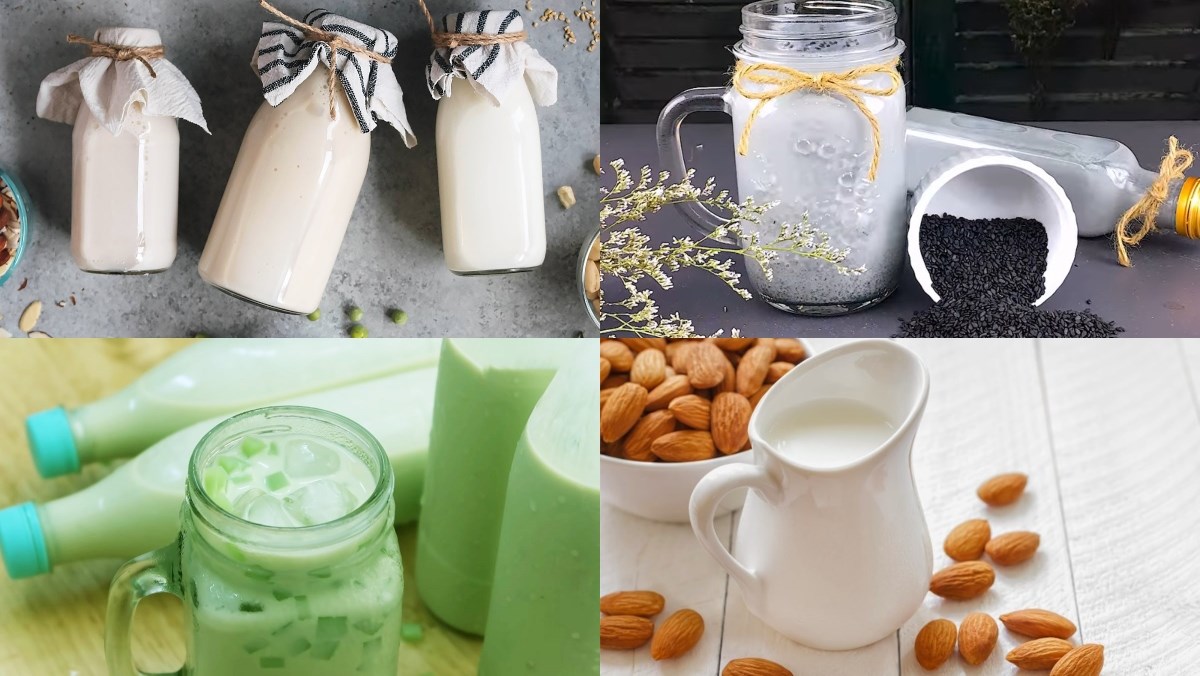 10 công thức làm sữa hạt làm siêu lòng cả nhà