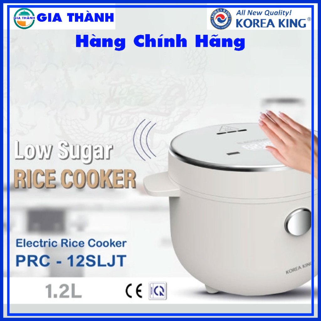 Nồi cơm điện Tách đường, Korea King PRC-12SLJT dung tích 1.2L, 400W - Chính hãng Gia Thành Mall
