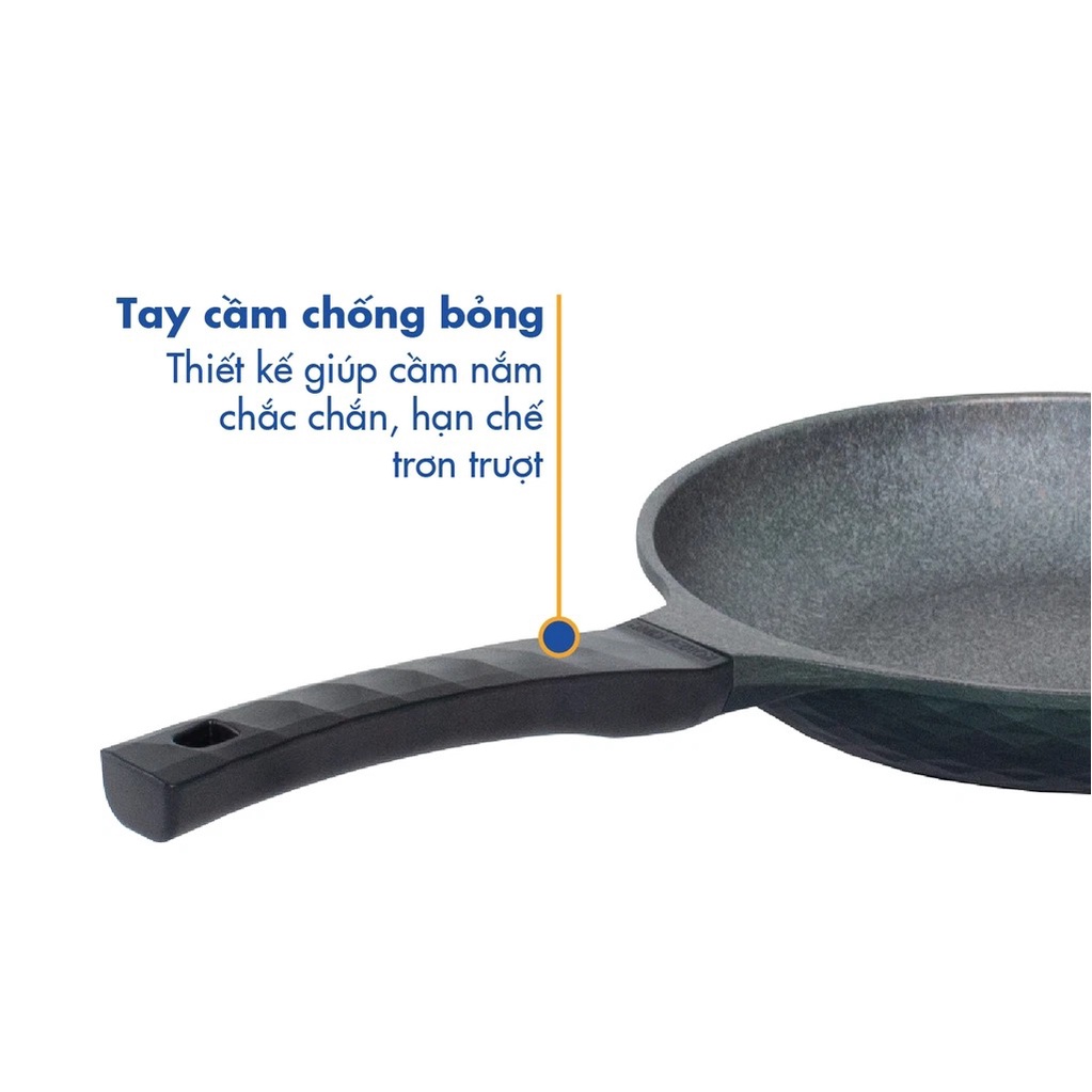 Chảo chống dính Hàn Quốc Korea King Size 20,26,28cm (lòng cạn) - Dùng được mọi loại bếp