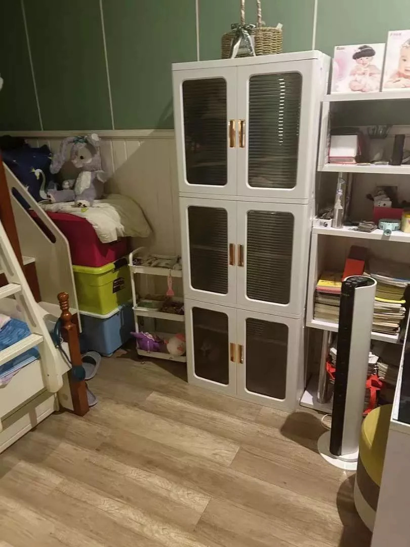 Tủ Nhựa đa năng Gấp Gọn HK26,  Tủ hộp 2 Ngăn , Có Bánh Xe Di Động Xoay 360 Độ