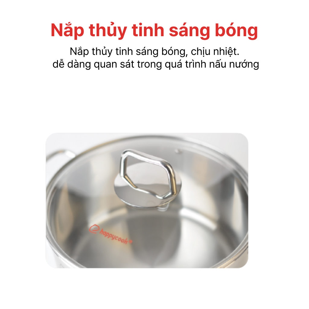 Bộ nồi Inox 5 đáy Penta HAPPYCOOK, HCS-PT06 Gia dụng Gia Thành