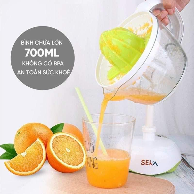 Máy vắt cam tự động SEKA, Vắt ép cam bằng điện 2 chiều giúp lấy hết nước