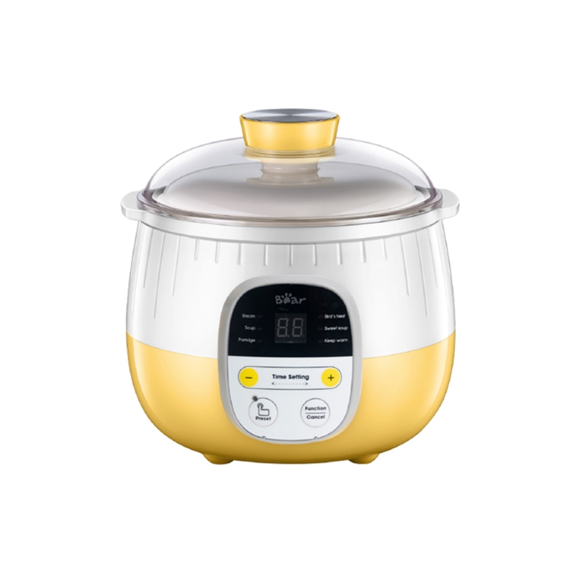 Nồi nấu chậm Bear SUBE001 0,8L kèm xửng hấp + nồi sứ Bảo hành chính hãng 18 tháng
