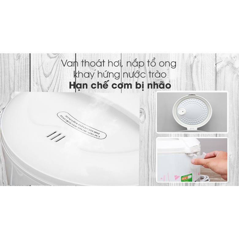 Nồi cơm mini nắp gài Midea 1.5 lít MR-CM1531, 700w