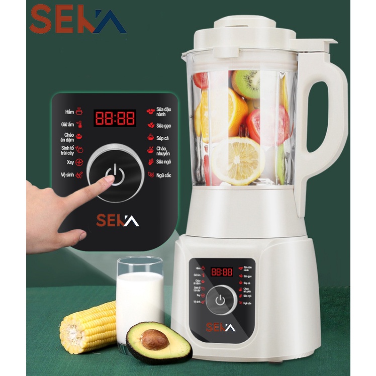 Máy làm xay nấu sữa hạt đa năng SEKA 12 chức năng, Dung tich 1.75 lít -SK E300 - Hàng chính hãng