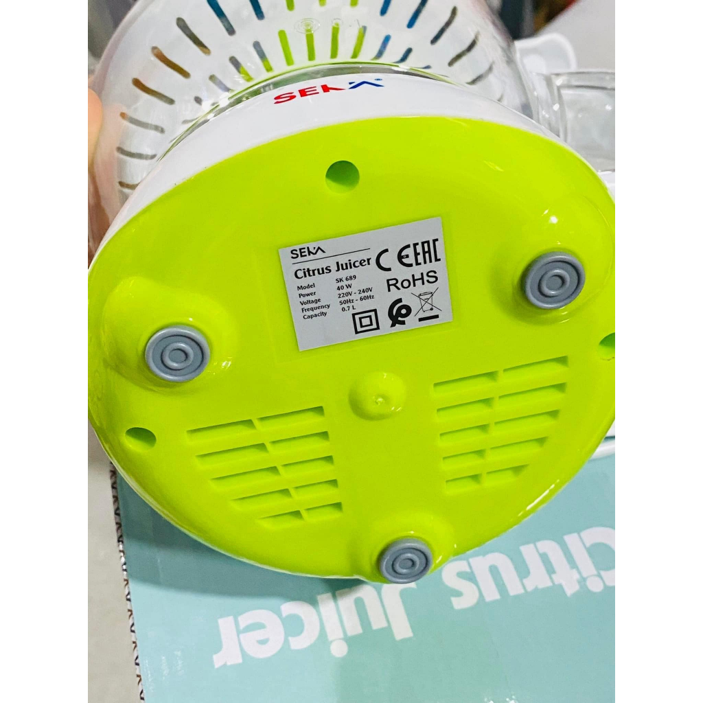 Máy vắt cam tự động SEKA, Vắt ép cam bằng điện 2 chiều giúp lấy hết nước