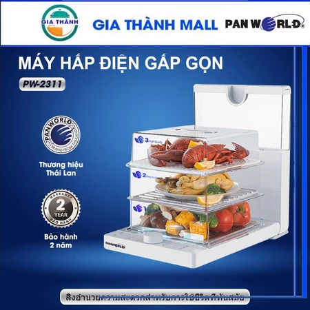 NỒI MÁY HẤP ĐIỆN GẤP GỌN PANWORLD PW- Bảo hảnh 12 Tháng