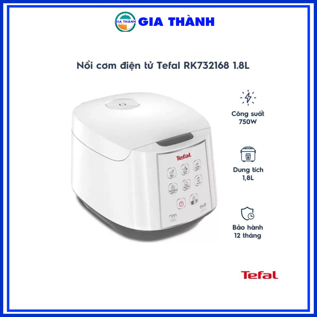 Nồi cơm điện tử Tefal RK732168 1.8L - Hàng chính hãng