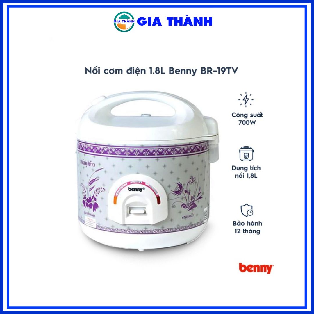 Nồi cơm điện 1.8L Benny BR-19TV