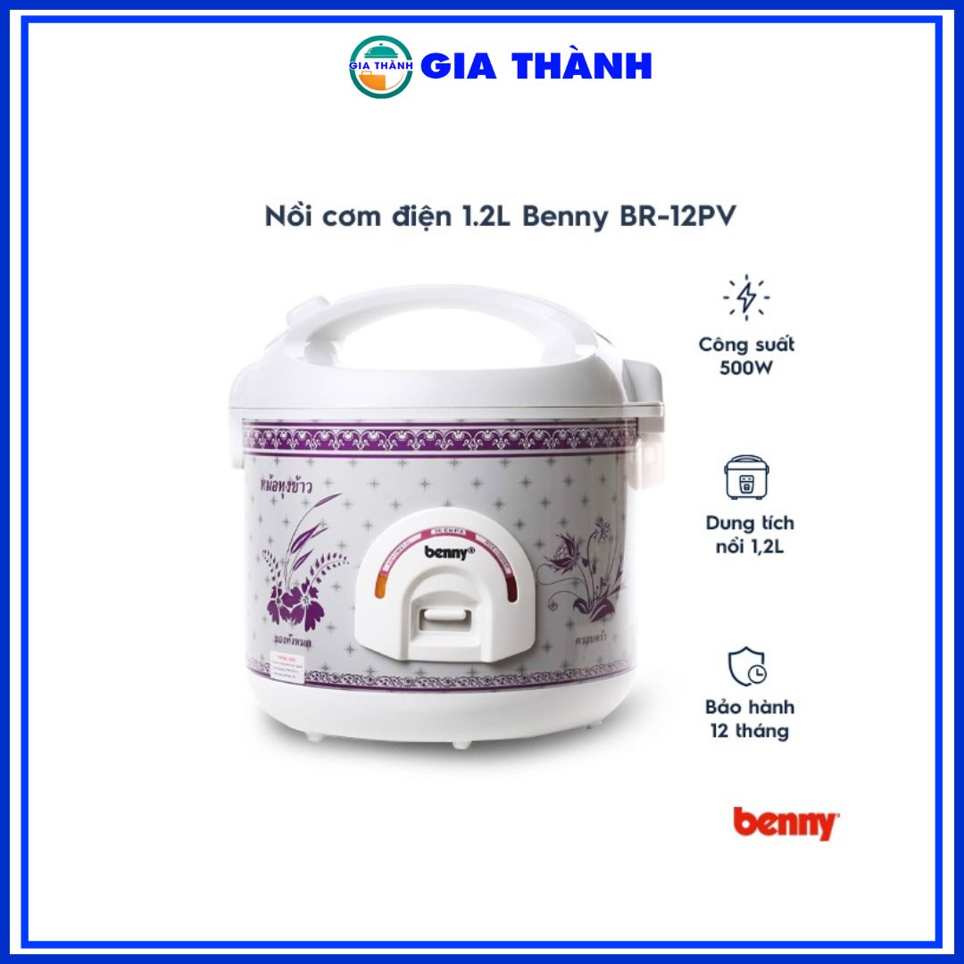 Nồi cơm điện 1.2L Benny BR-12PV