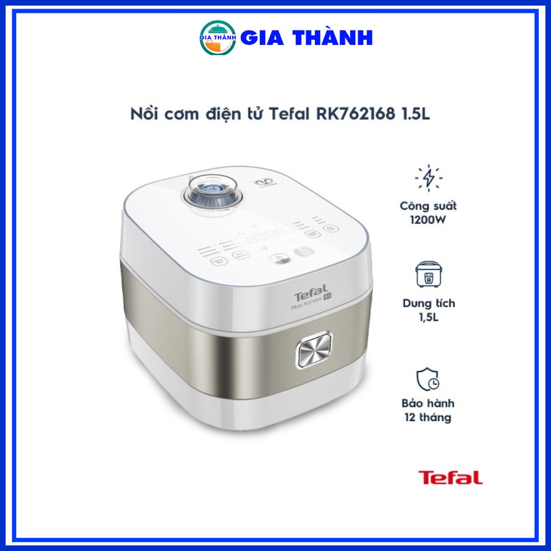 Nồi cơm điện tử Tefal RK762168 1.5L - Hàng chính hãng