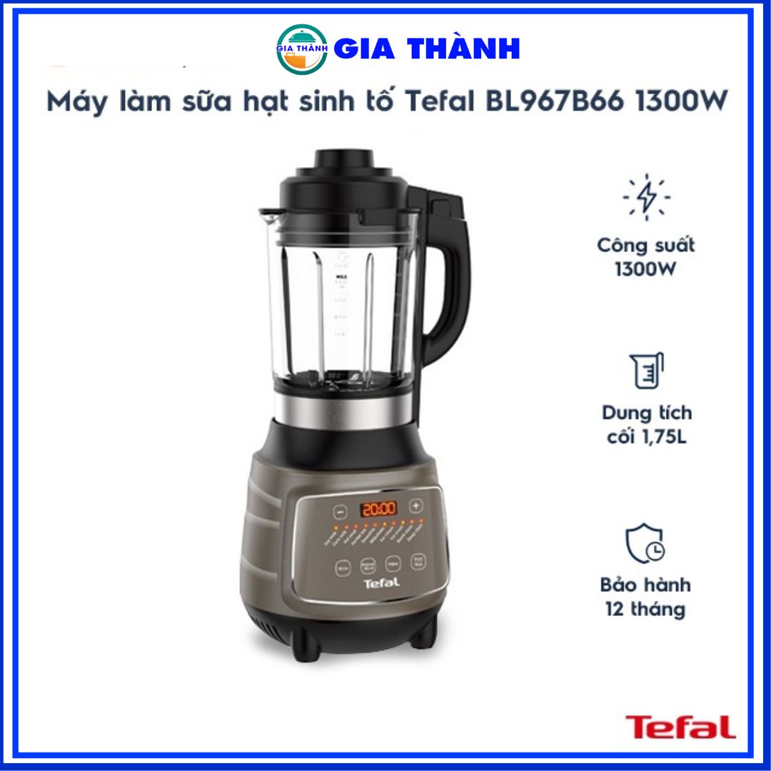Máy làm sữa hạt sinh tố Tefal BL967B66 1300W