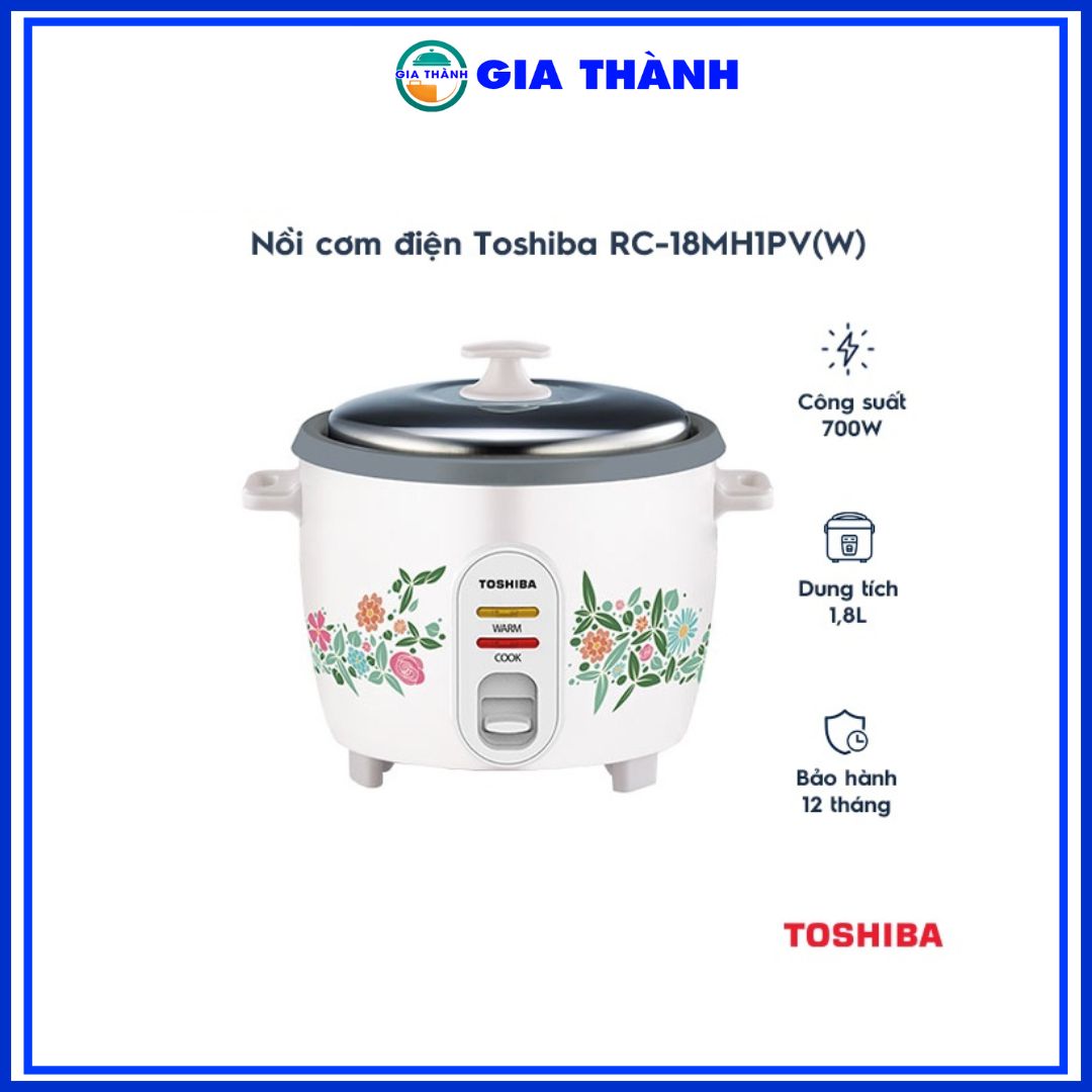 Nồi cơm điện nắp rời Toshiba RC-18MH1PV(F)