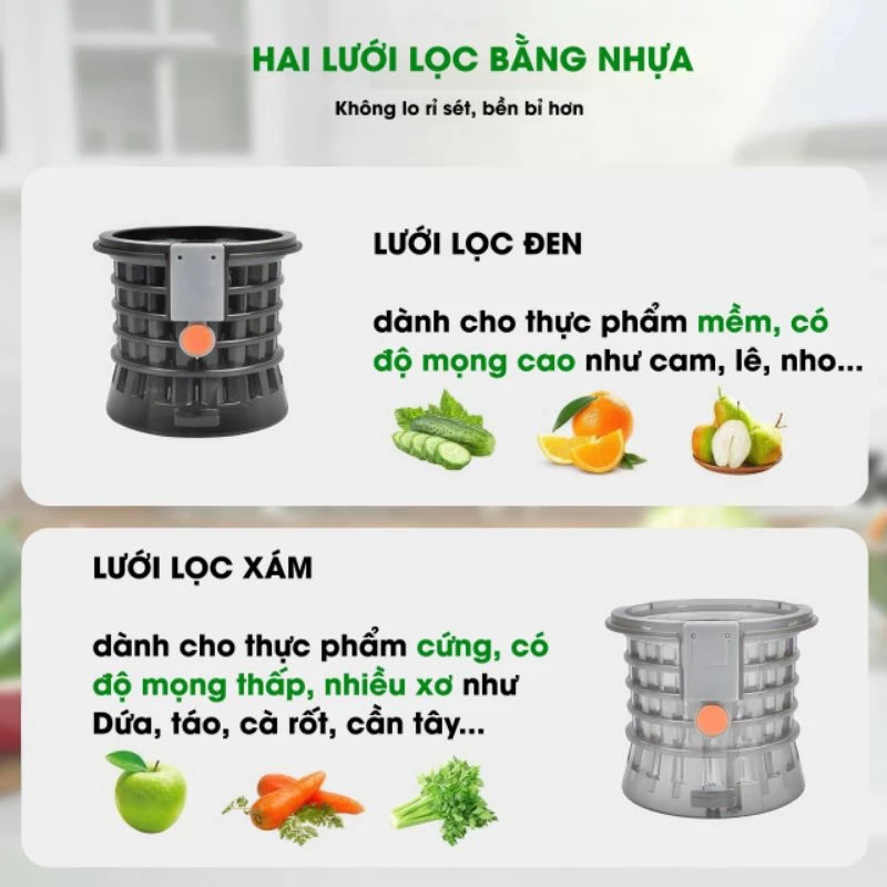 Máy Ép Chậm Bennix Công Suất Lớn BN -09SJ - 250W - 2 Lưỡi ép - Gia Thành Mall