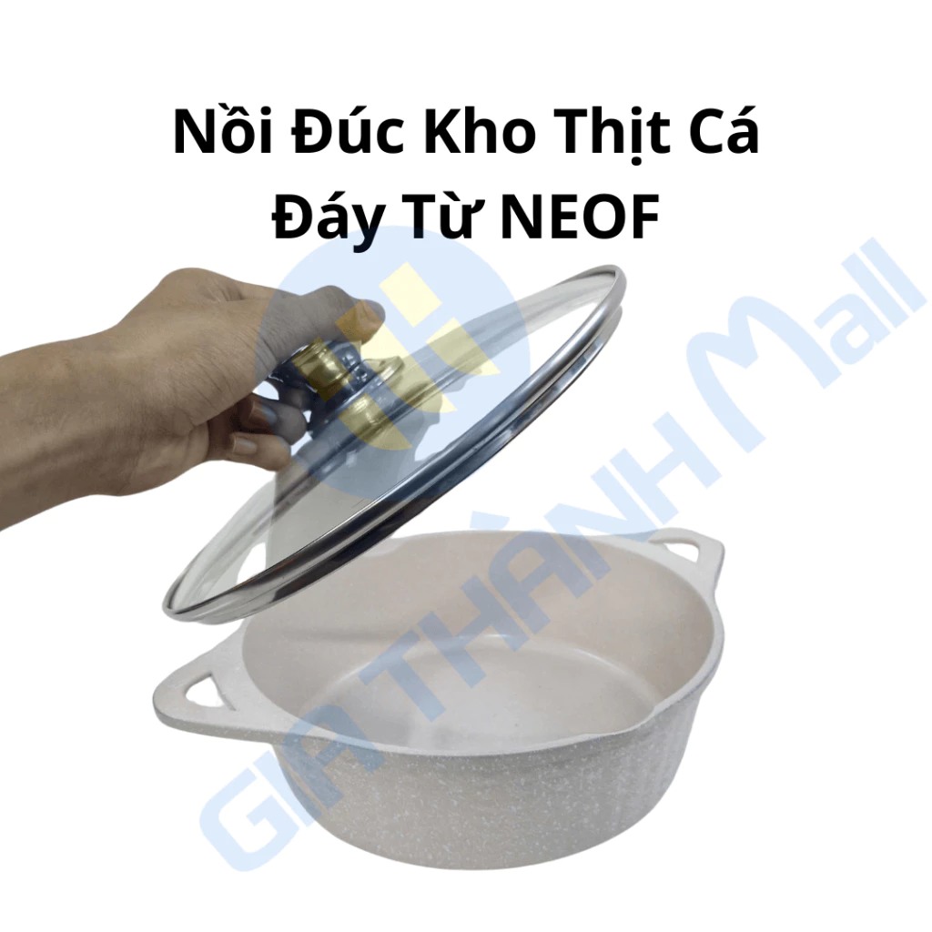 Nồi Đúc NEOF Size 18 Đáy Từ Kho Thịt Cá Đáy Từ