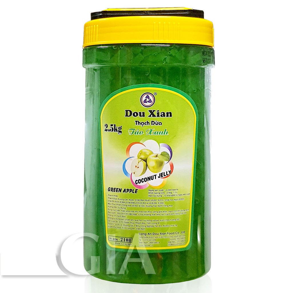Thạch dừa Douxian hộp 2.5kg - DÂU