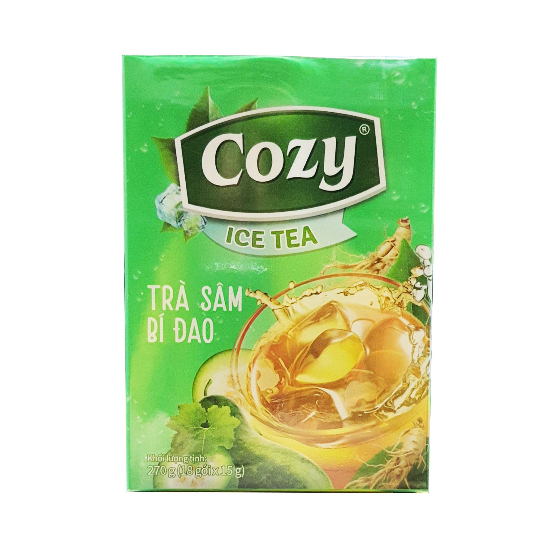 Trà Cozy hòa tan Icetea 270g (18 gói x 15g) - CHANH