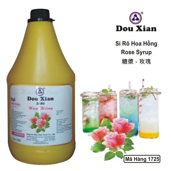 Siro Douxian bình 2.5kg - HOA HỒNG