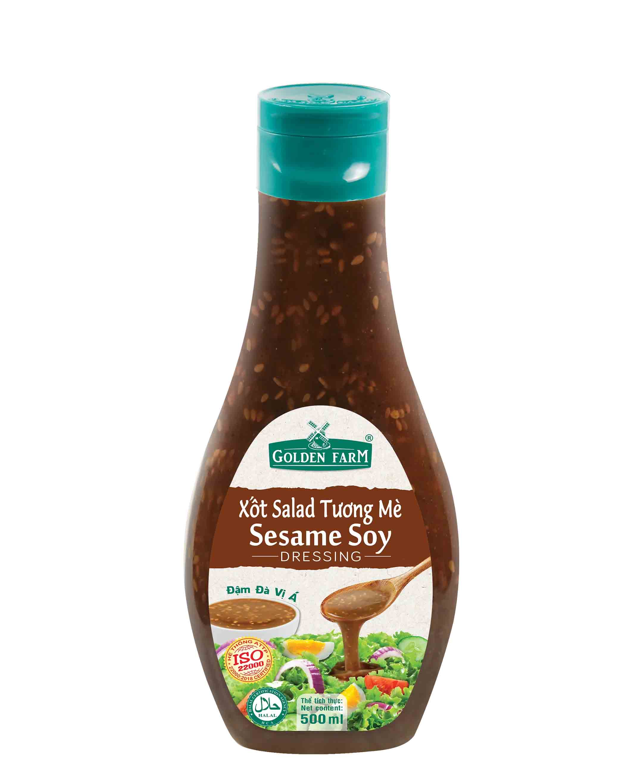 Xốt Salad Tương Mè Golden Farm chai 500ml
