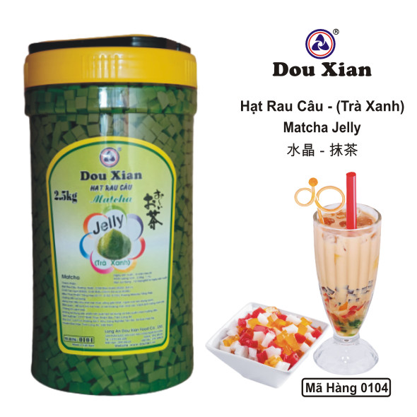 Hạt rau câu Douxian hộp 2.5kg - TRÀ XANH