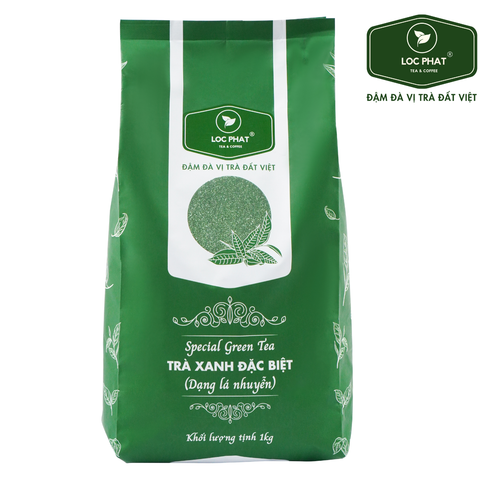 Trà Lộc Phát lá nhuyễn gói 1kg - TRÀ XANH