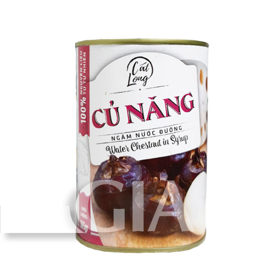 Củ năng ngâm nước đường Cát Long lon 565g