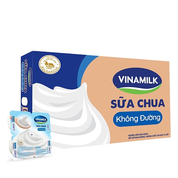 [Thùng 48 hộp] Sữa chua Vinamilk - CÓ ĐƯỜNG