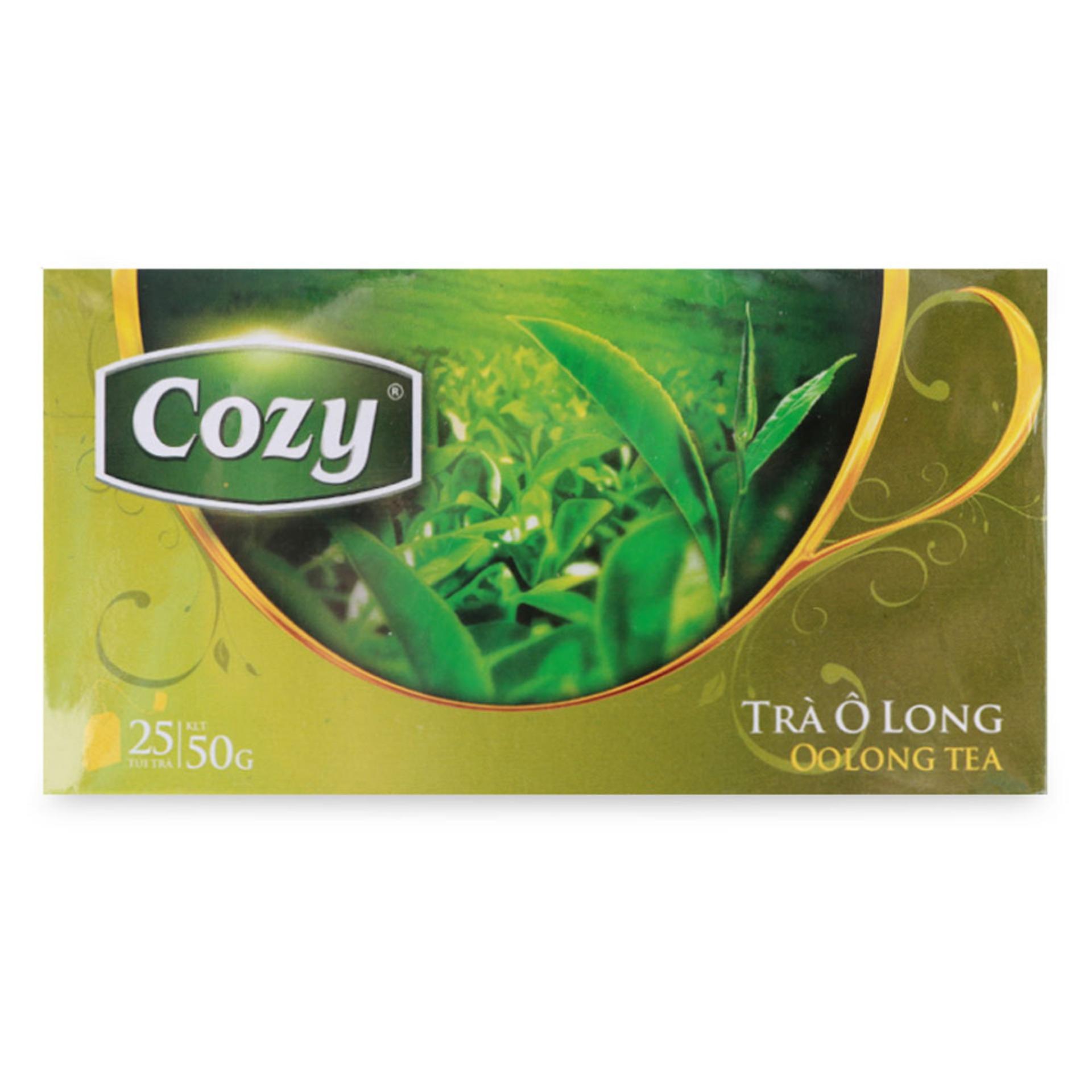 Trà túi lọc cozy Hộp 50g (25 gói x 2g) - OLONG