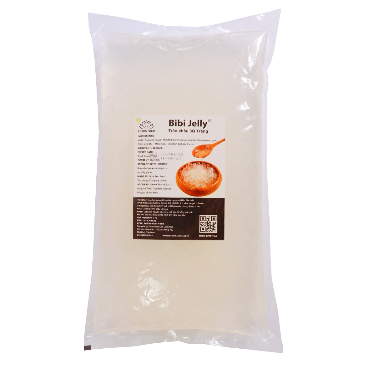 3Q Bibi gói 2kg - TRẮNG NGUYÊN VỊ
