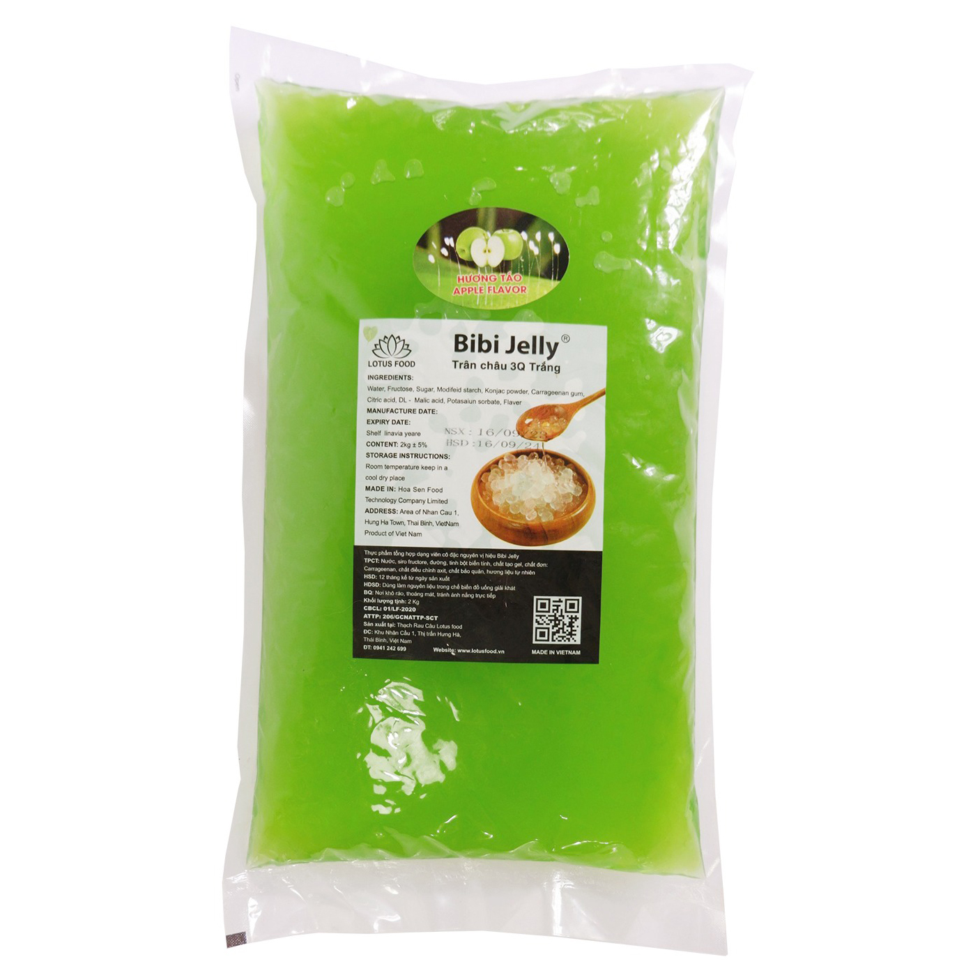 3Q Bibi gói 2kg - TÁO XANH