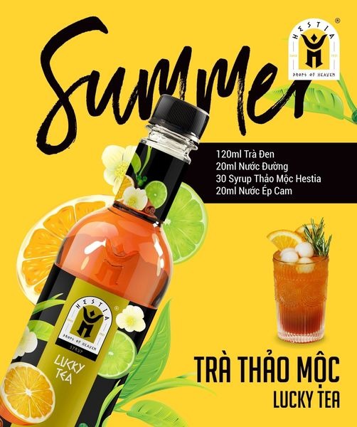 Siro/ syrup Hestia chai 750ml - THẢO MỘC (LUCKY TEA)