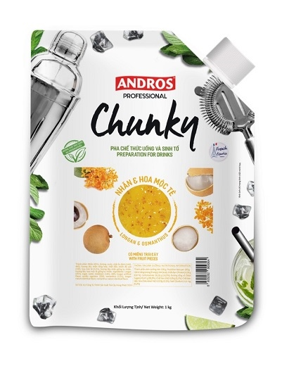 Mứt Chunky gói 1kg - NHÃN HOA MỘC TÊ