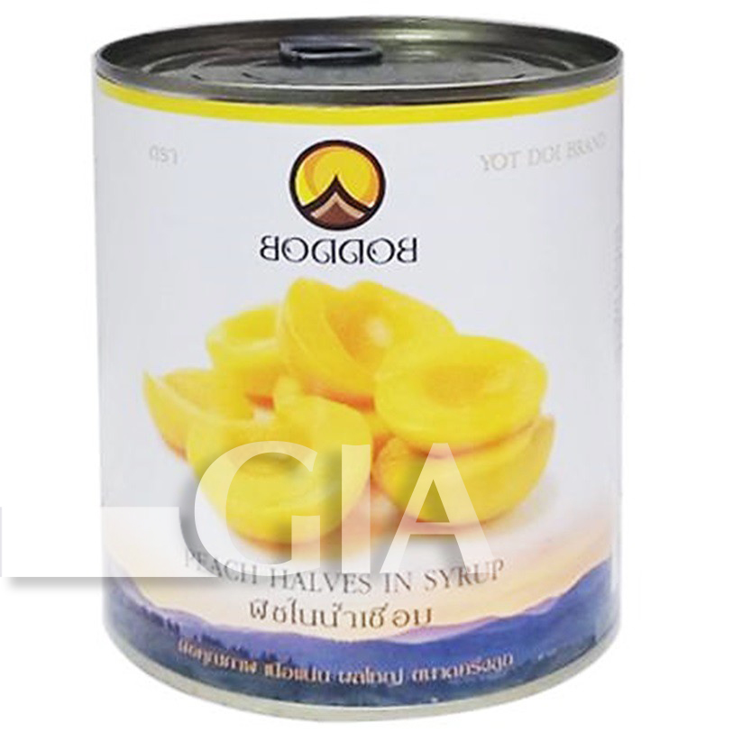 [THÙNG 12 HỘP] Đào ngâm Boddob lon 820g