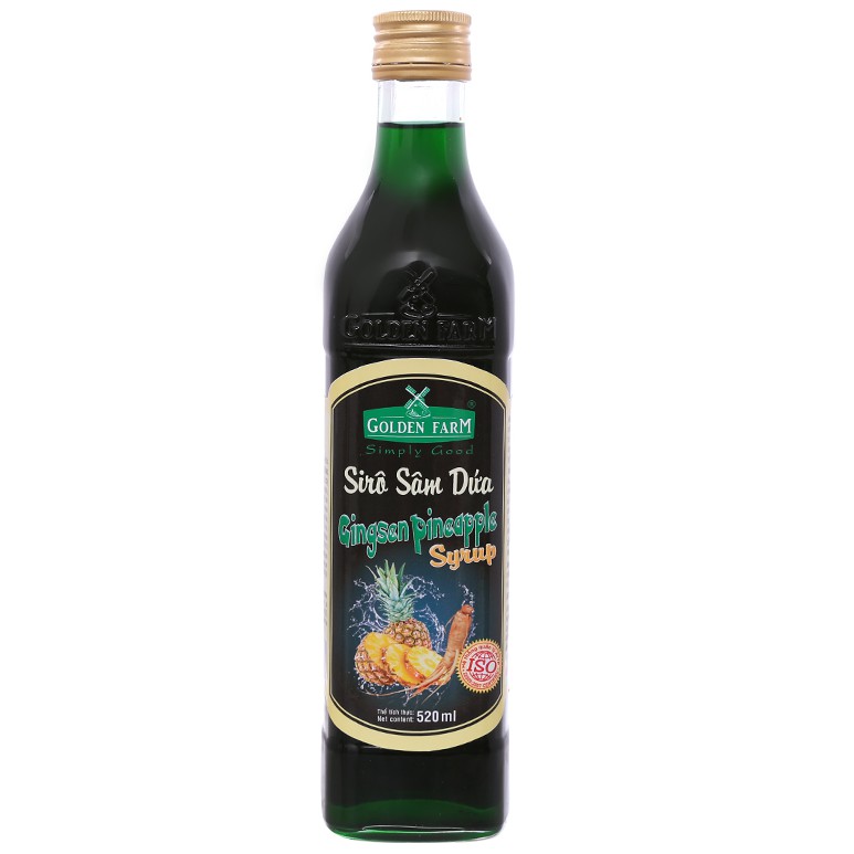 Siro Golden Farm chai 520ml - SÂM DỨA