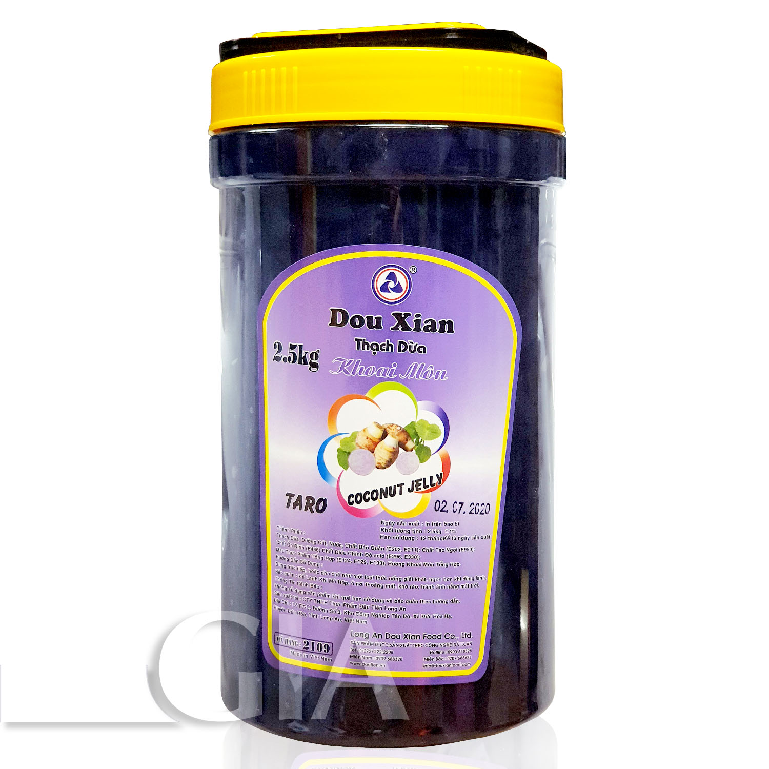 Thạch dừa Douxian hộp 2.5kg - DÂU