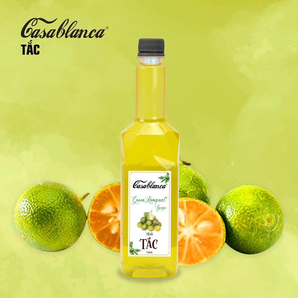 Siro Casablanca chai 750ml - TẮC