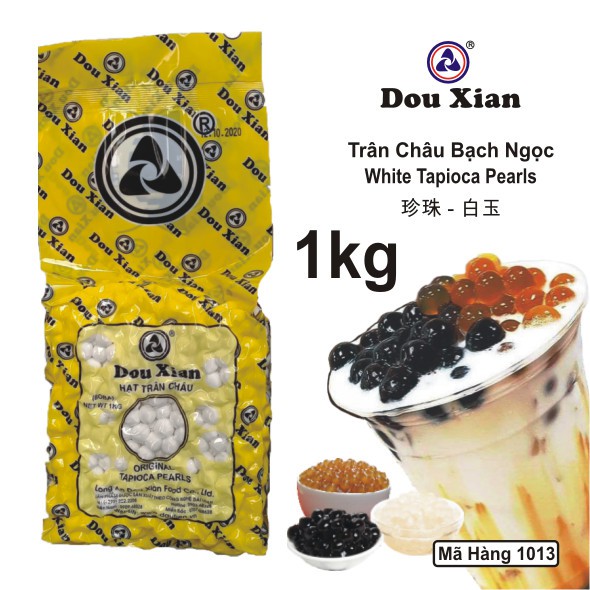 Trân châu Douxian gói 1kg - TRẮNG 2.5