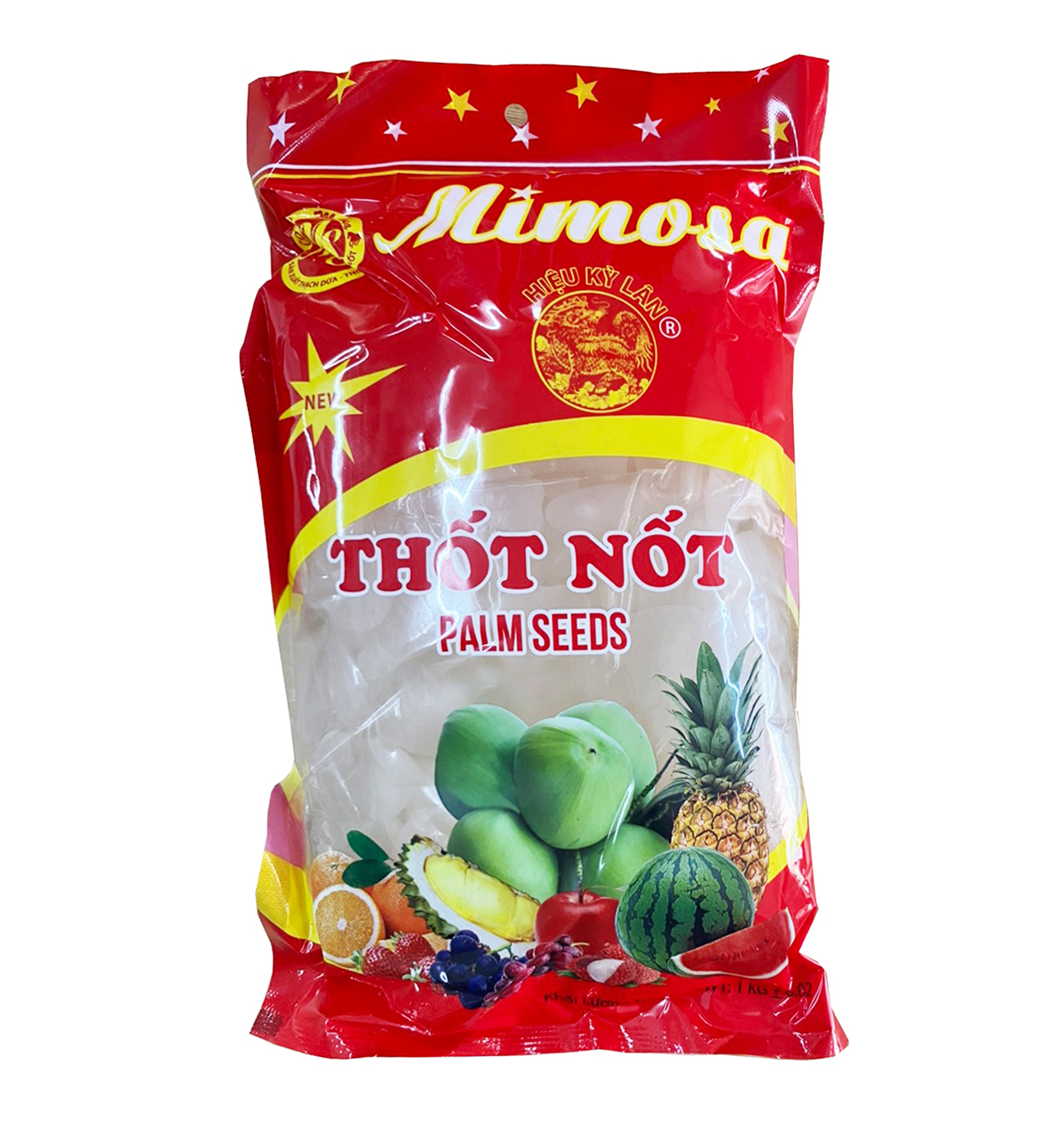 Thốt nốt hiệu Kỳ Lân Mimosa gói 1kg
