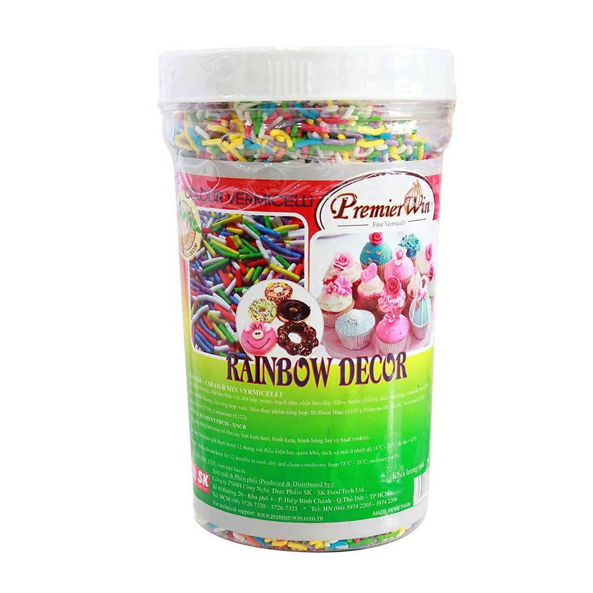 Cốm màu Premier win hủ 500g