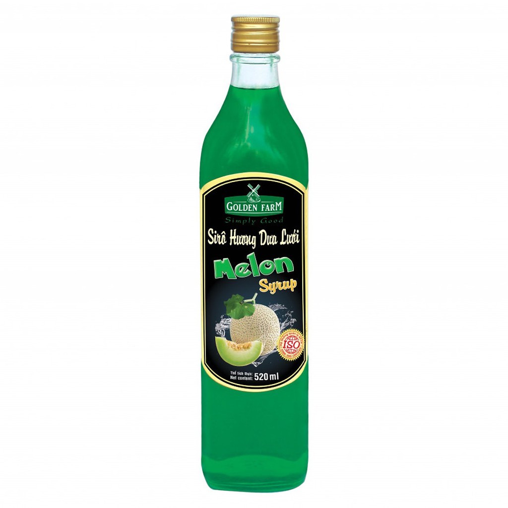 Siro Golden Farm chai 520ml - DƯA LƯỚI